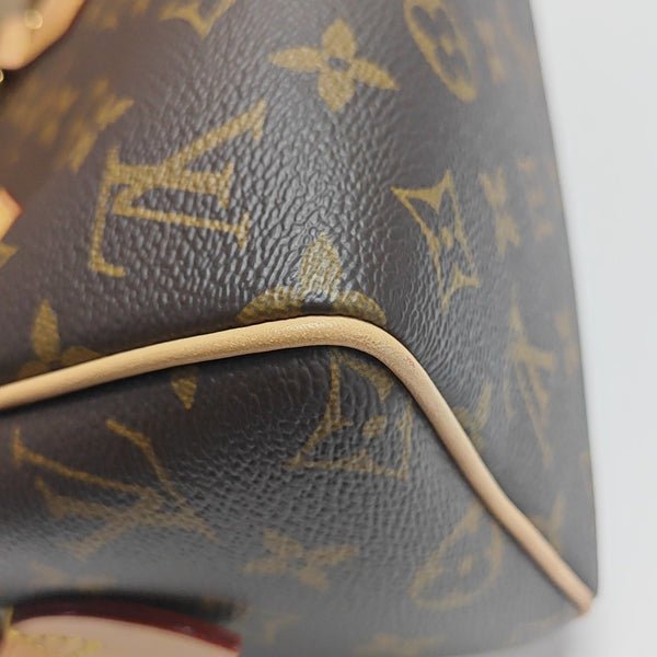 SPEEDY 20 Monogram Coated Canvas Brown