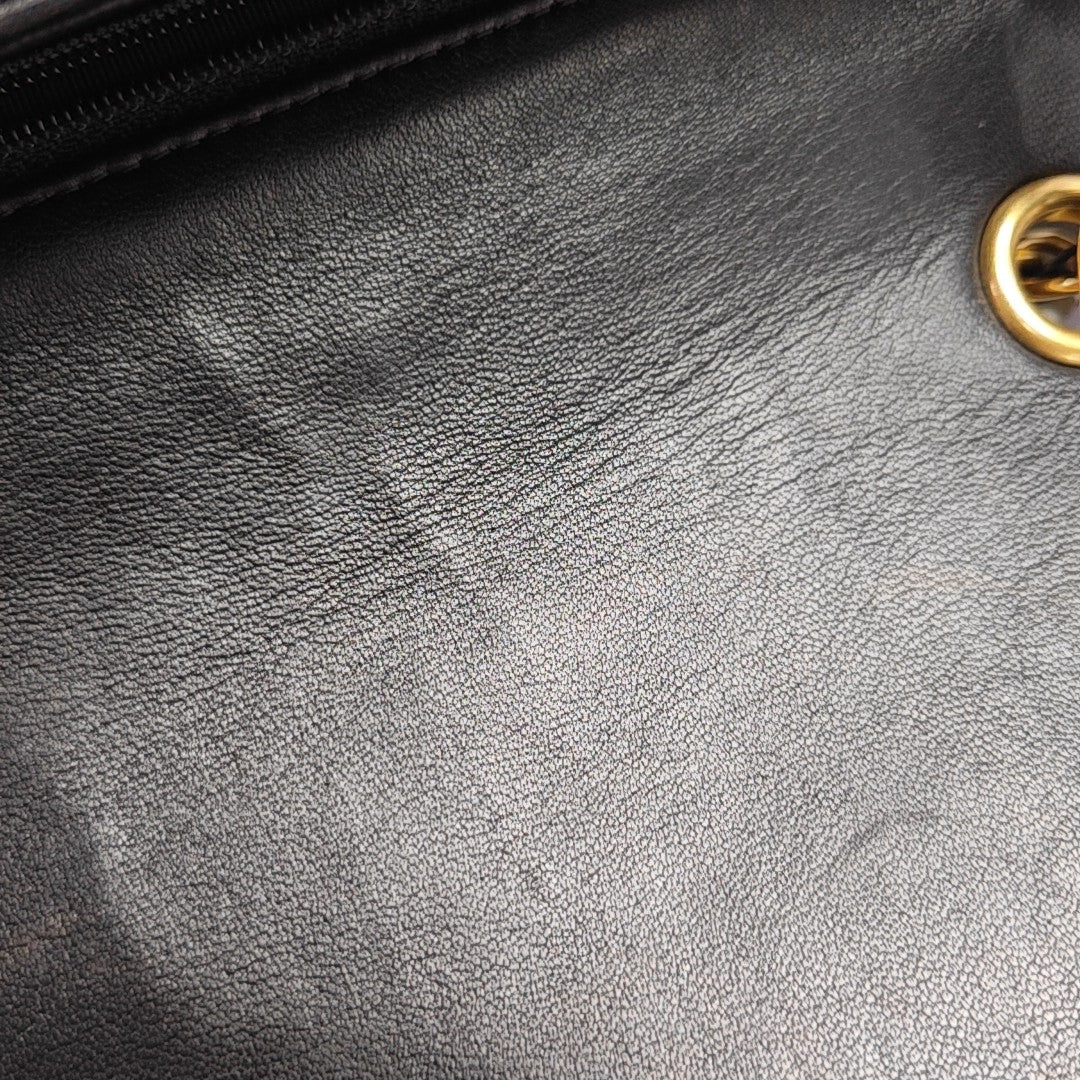 CLASSIC FLAP Mini Chevron Lambskin Black
