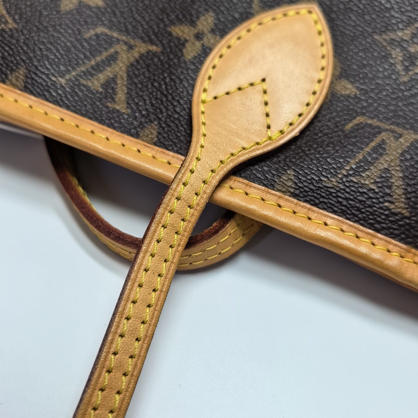 NEVERFULL MM Monogram Coated Canvas Brown