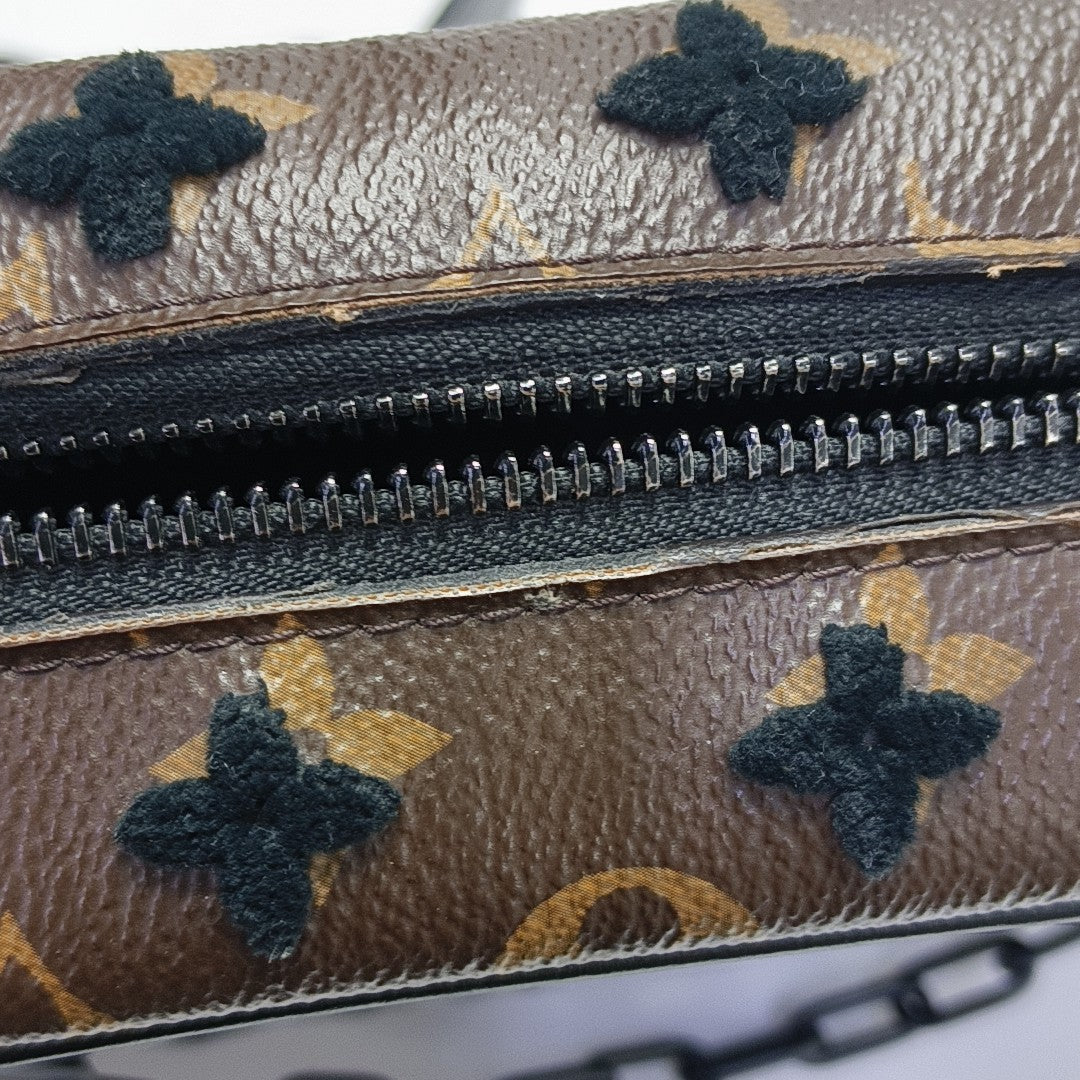 SOFT TRUNK Mini Monogram Coated Canvas Brown
