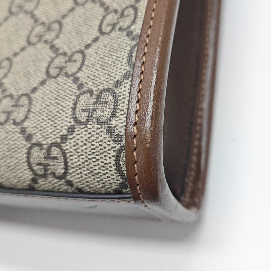 Retro Mini Monogram Coated Canvas Beige