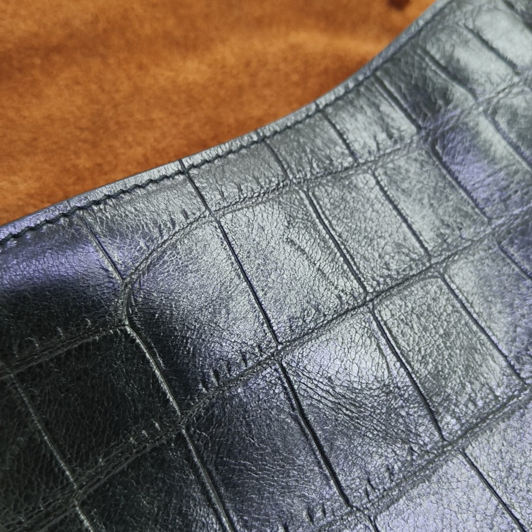 Calfskin Shoulder Bag Black