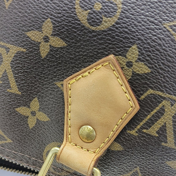 SPEEDY 25 Monogram Coated Canvas Brown