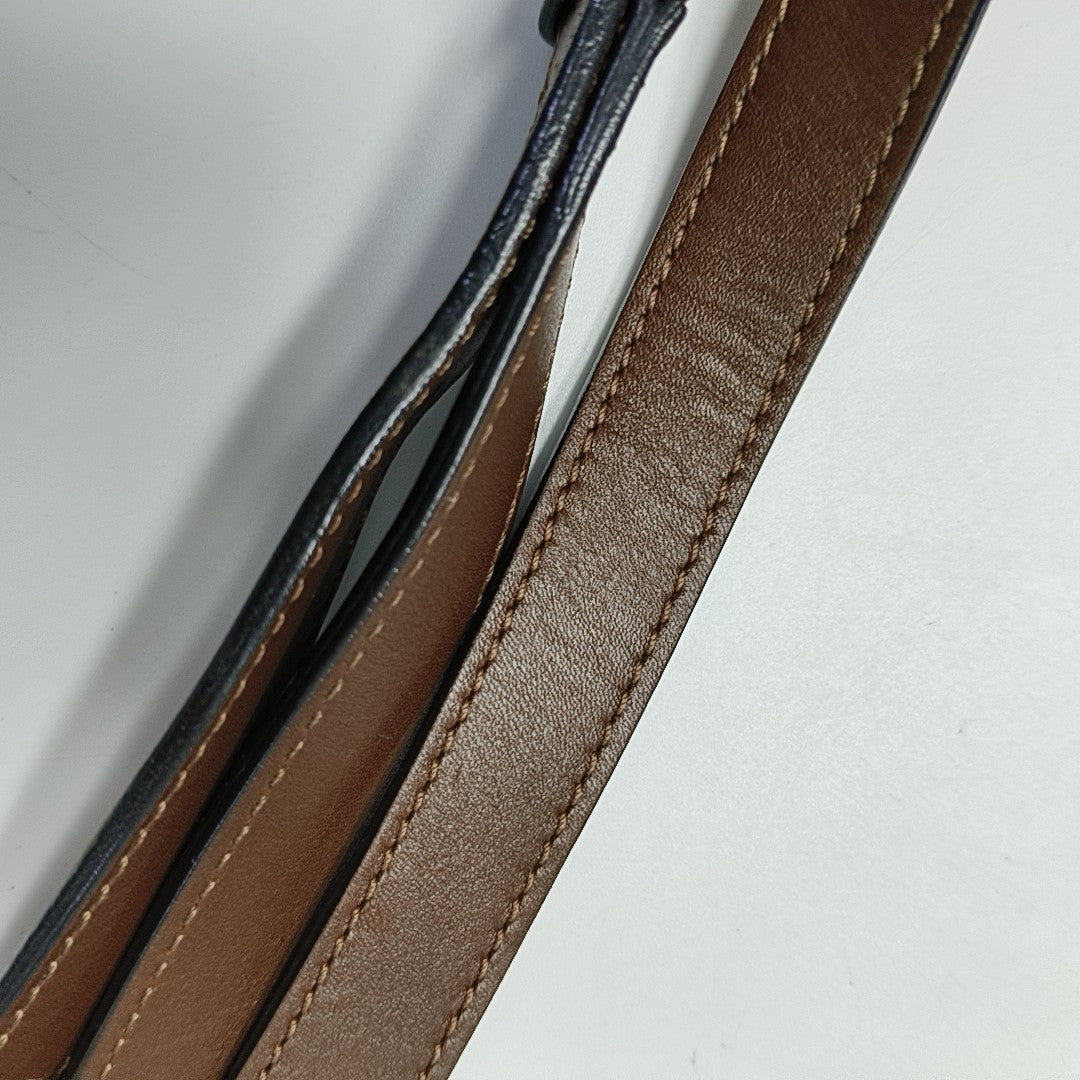 Leather Shoulder Bag Brown