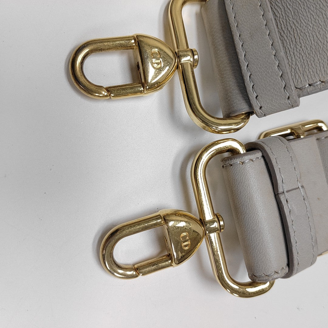 Lady Dior Small Cannage Lambskin Gray