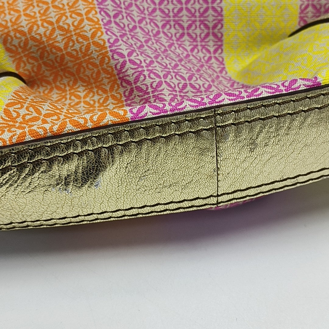 Canvas Top Handle Bag Multicolor