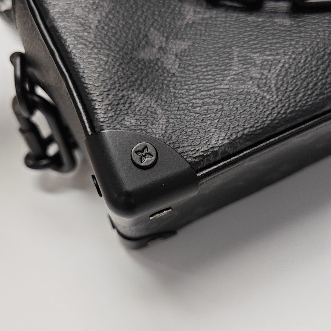 SOFT TRUNK Mini Monogram Coated Canvas Black