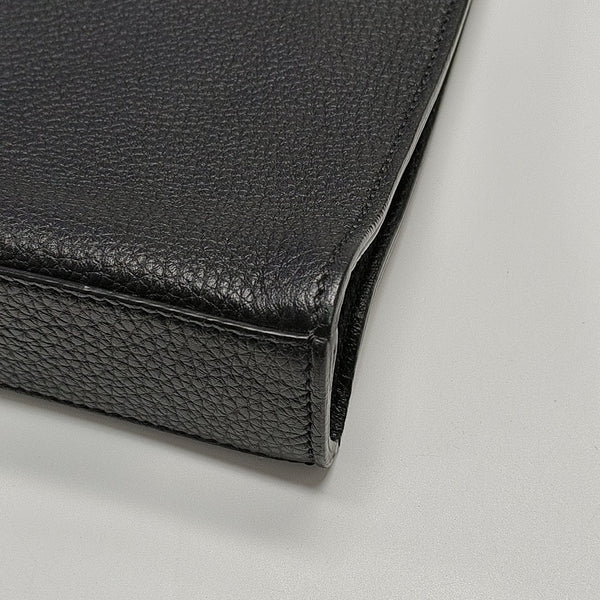 Calfskin Top Handle Bag Black