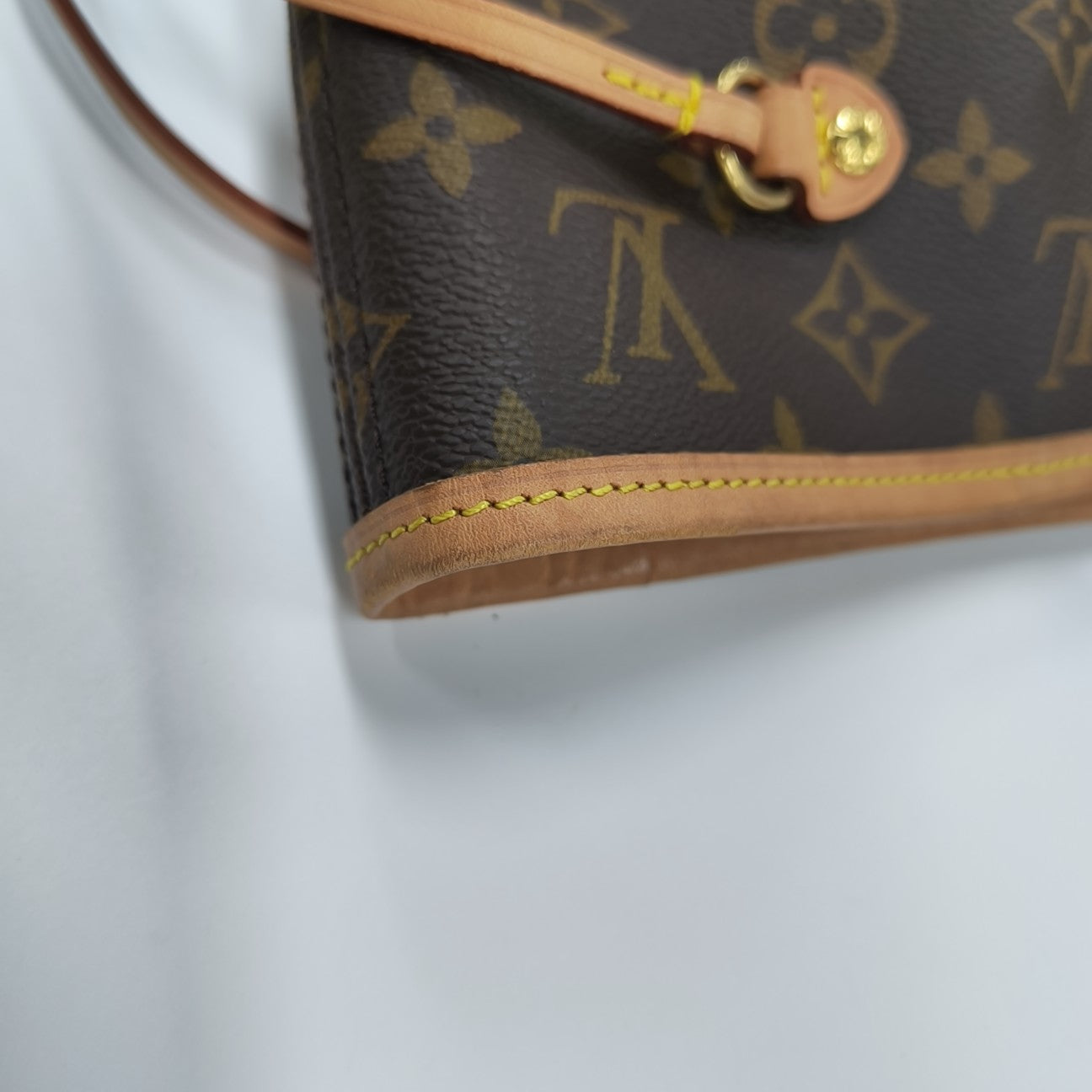 NEVERFULL MM Monogram Coated Canvas Brown