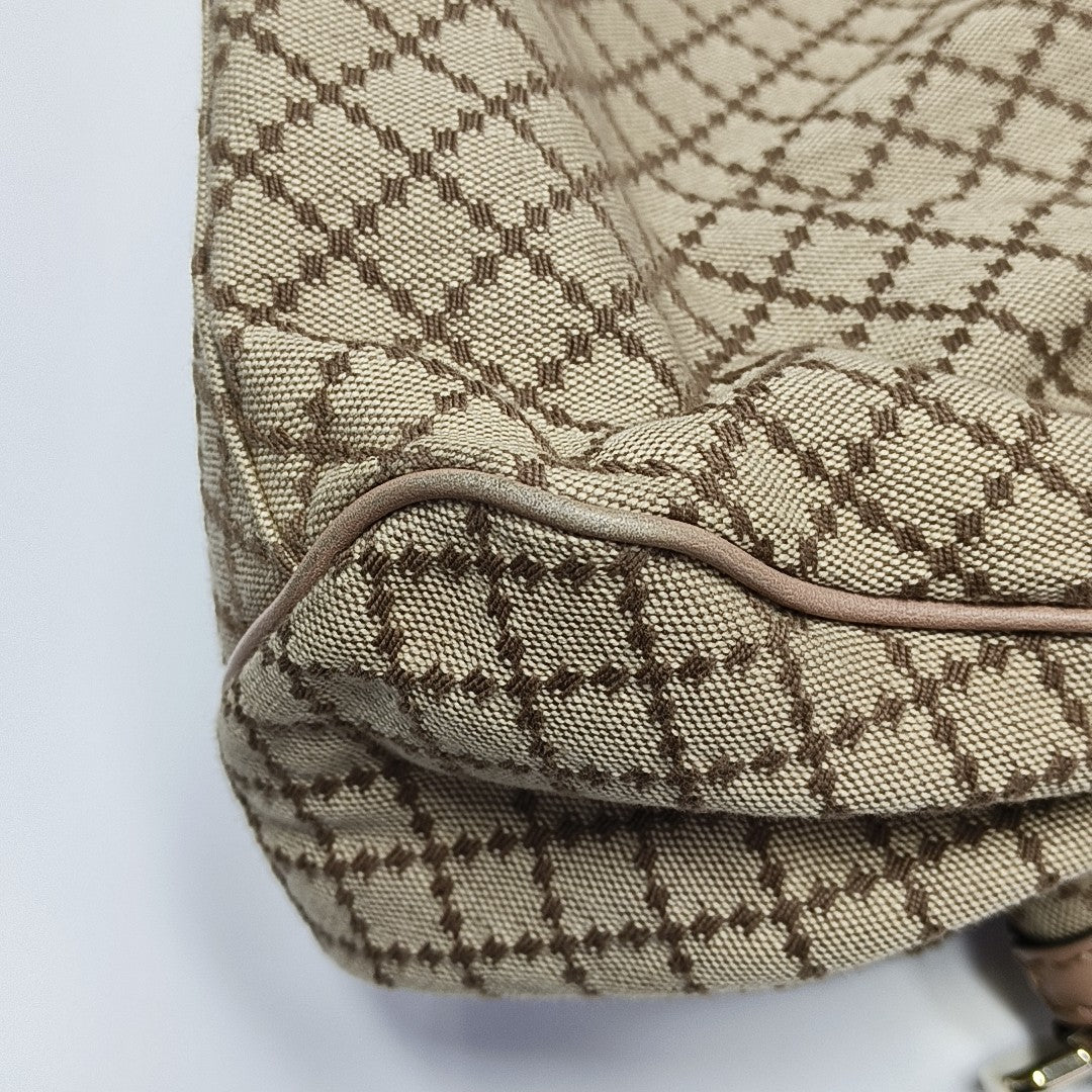 Sukey Quilted Canvas Beige