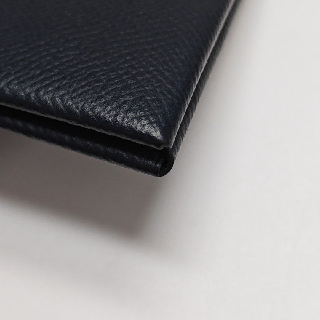 Calvi Epsom Blue Card Holder
