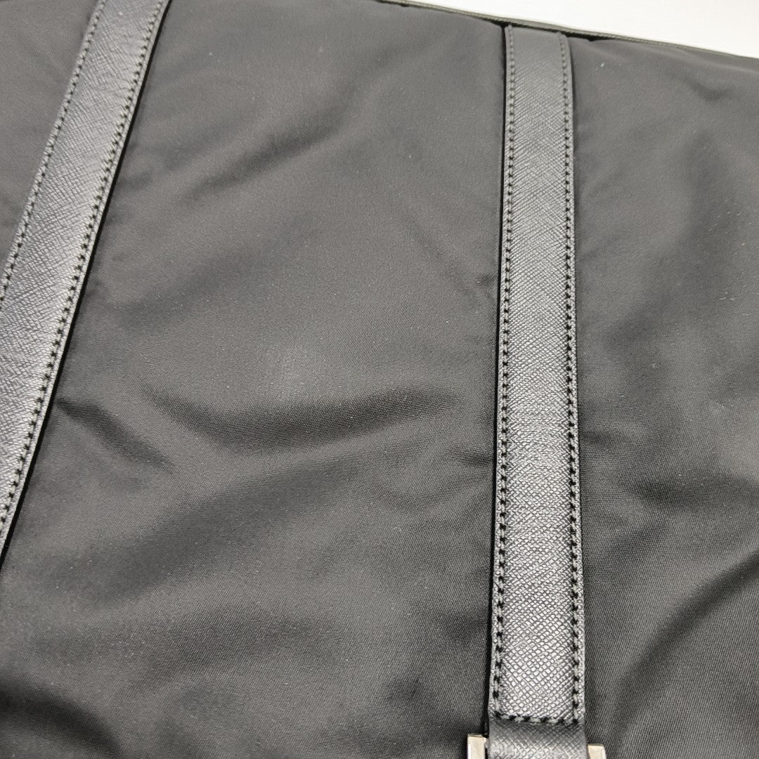 Bolso de hombro de nailon negro
