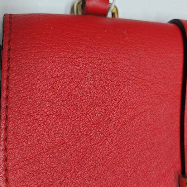 LOCKY BB Monogram Coated Canvas Red
