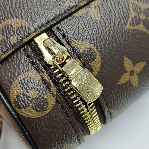 Vanity Chain Pouch Monogram Coated Canvas Brown
