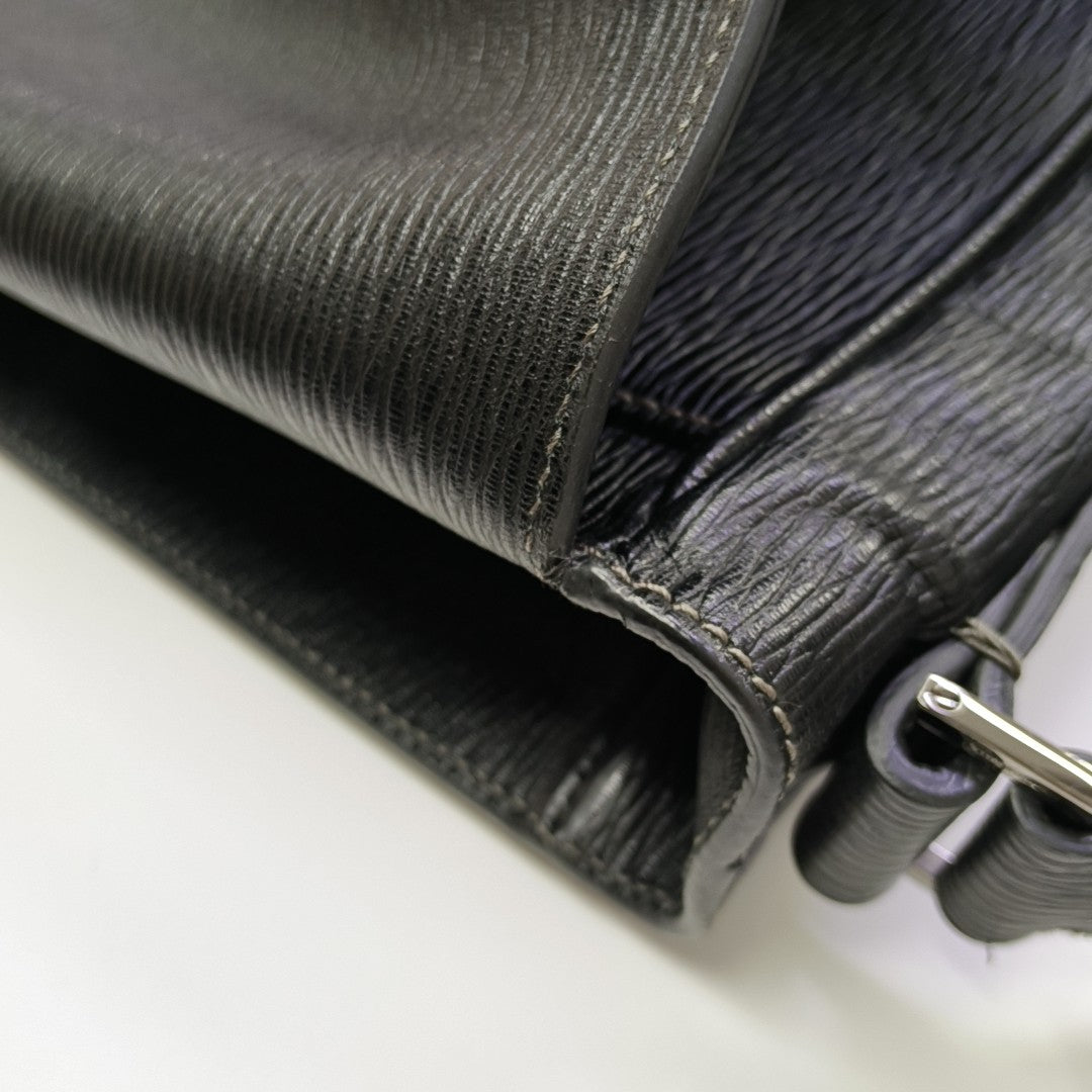 Calfskin Shoulder Bag Black