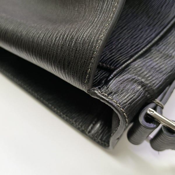 Calfskin Shoulder Bag Black