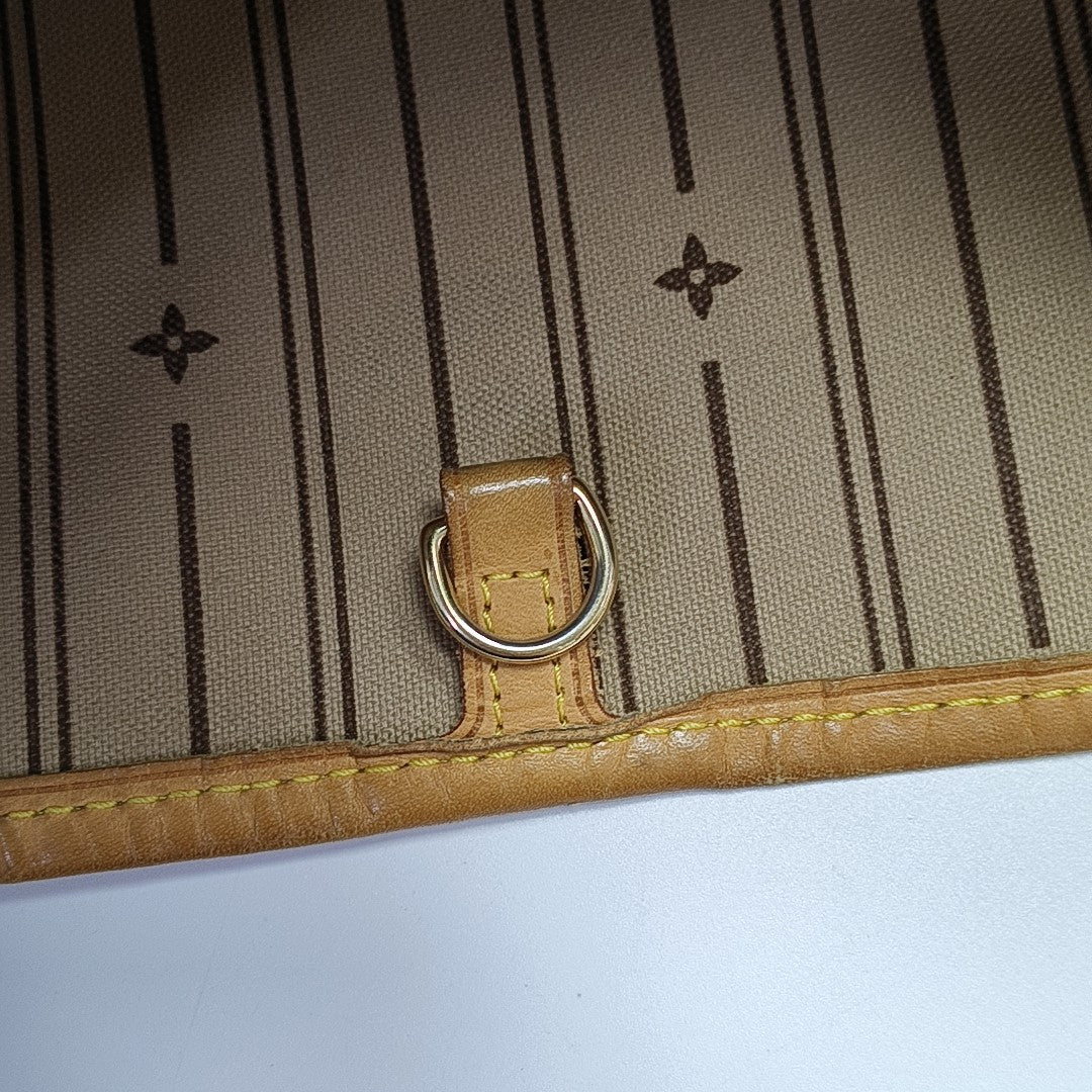 NEVERFULL GM Monogram Coated Canvas Brown