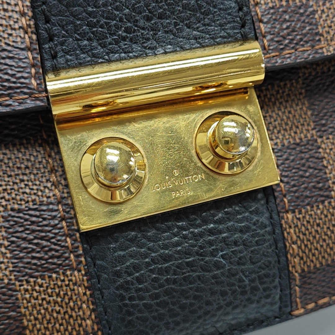 WIGHT Damier Ebene Coated Canvas Brown
