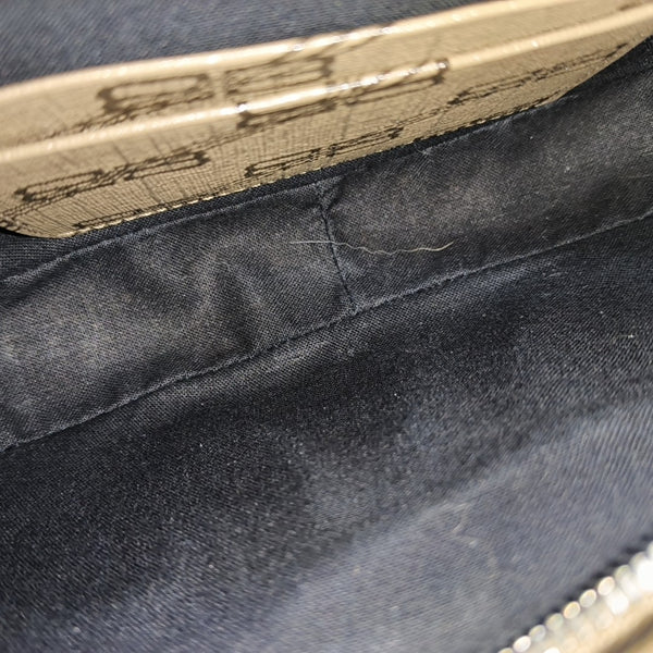 Le Cagole Mini Coated Canvas Brown