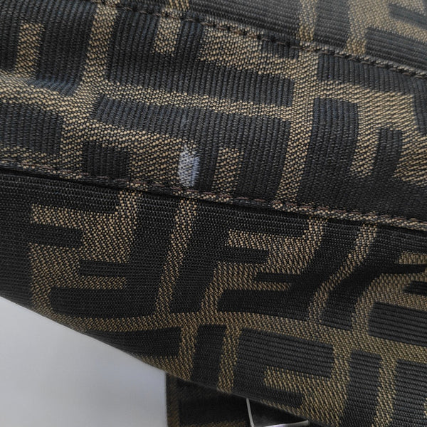 Fabric Shoulder Bag Brown