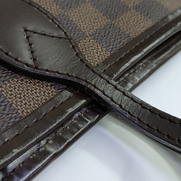 NEVERFULL GM Damier Ebene Coated Canvas Brown