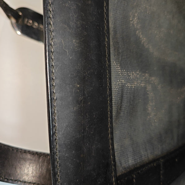 Special Material Top Handle Bag Black