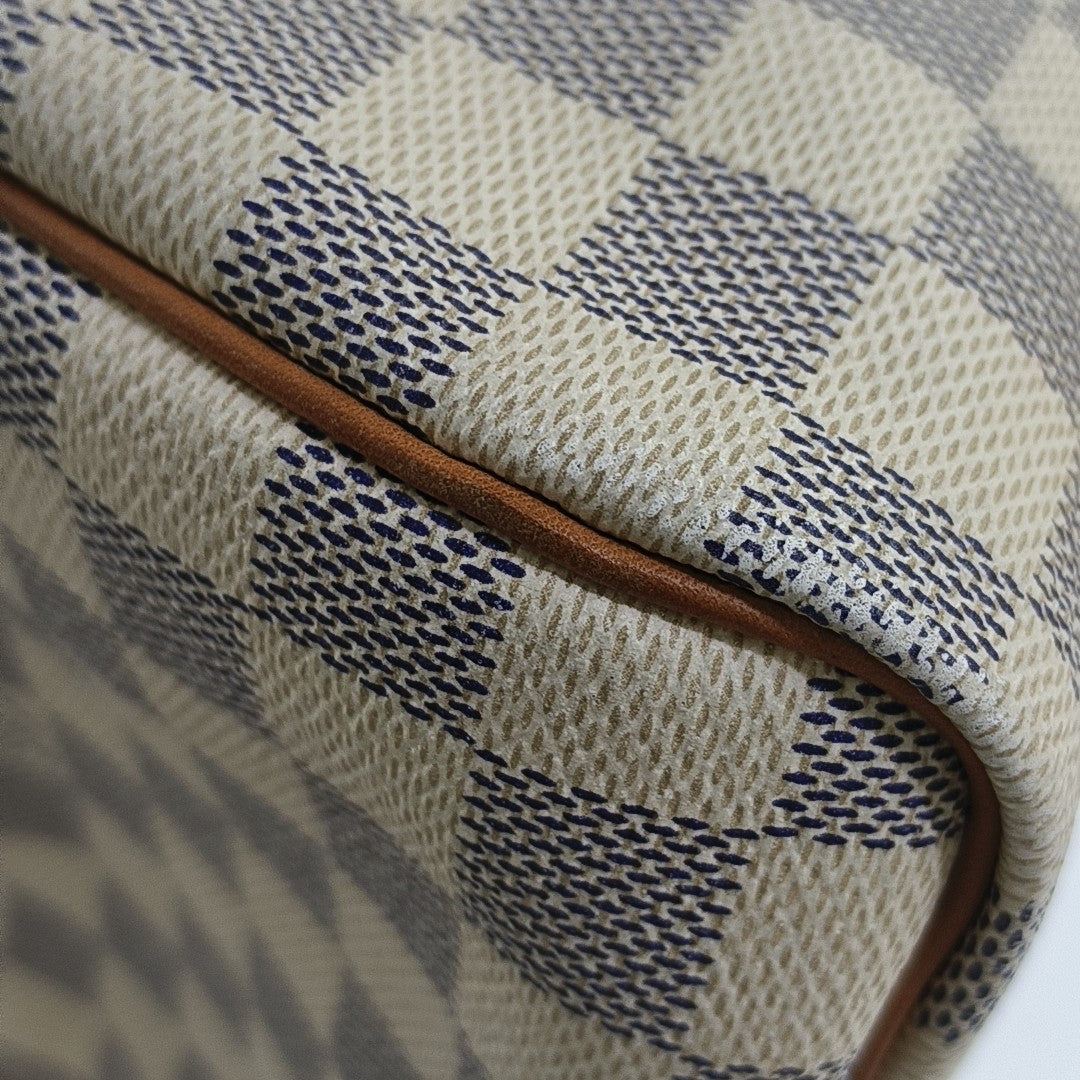 SPEEDY 30 Damier Azur Coated Canvas White