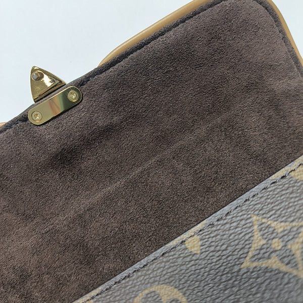 Pochette Camille Monogram Coated Canvas Brown