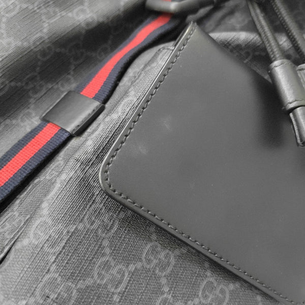 GG Supreme Monogram Coated Canvas Black
