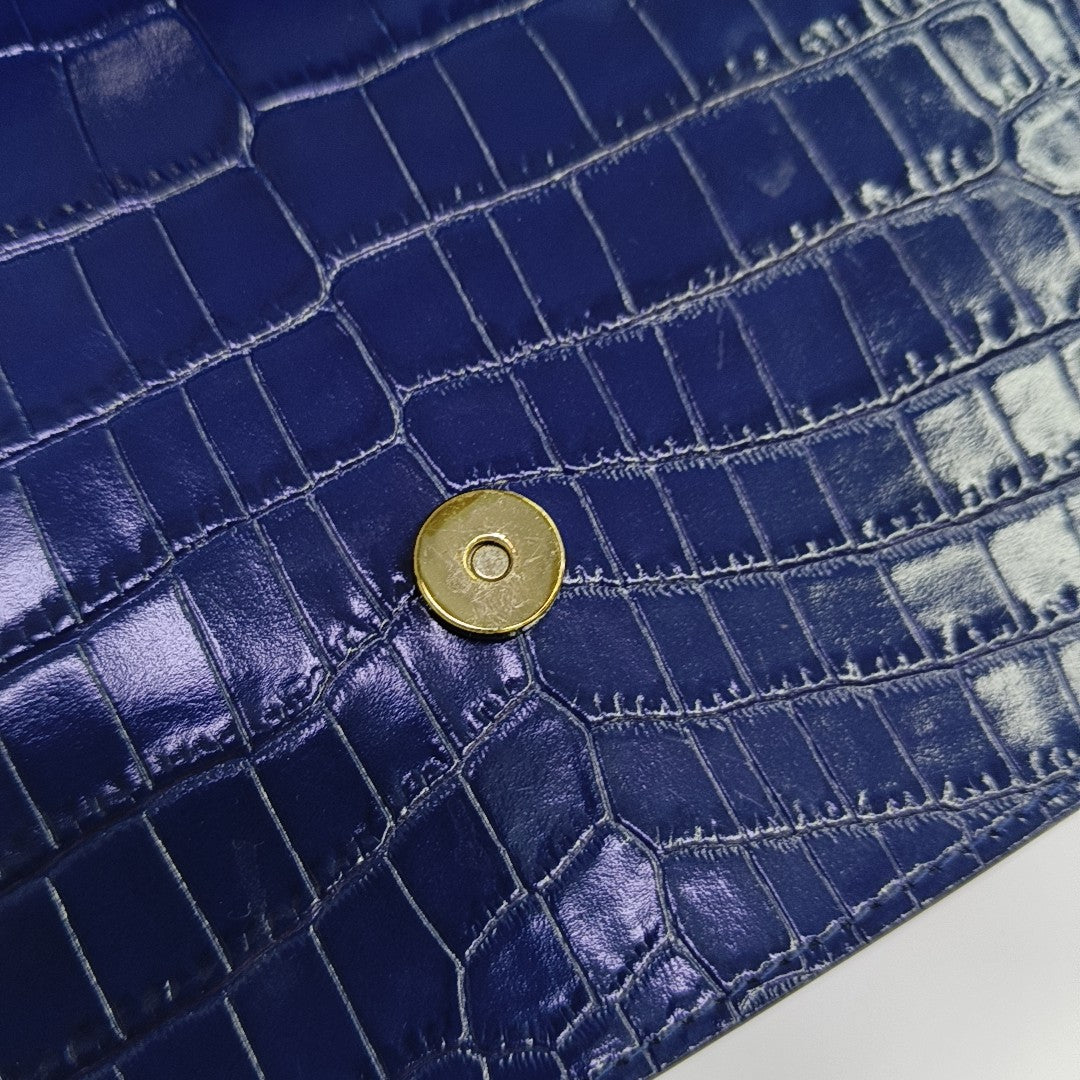 Calfskin Shoulder Bag Blue