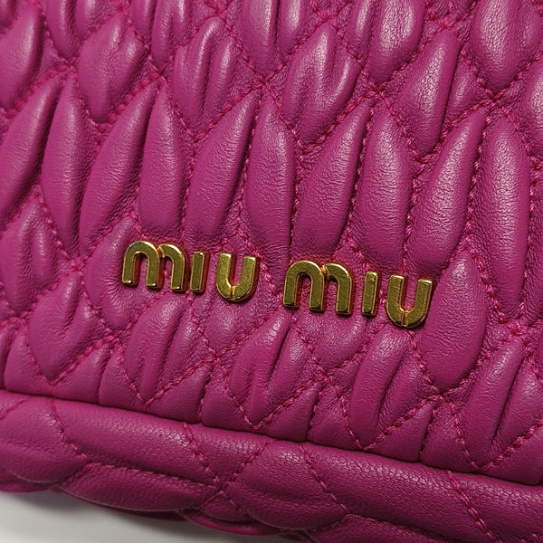 Crystal Quilted Lambskin Red