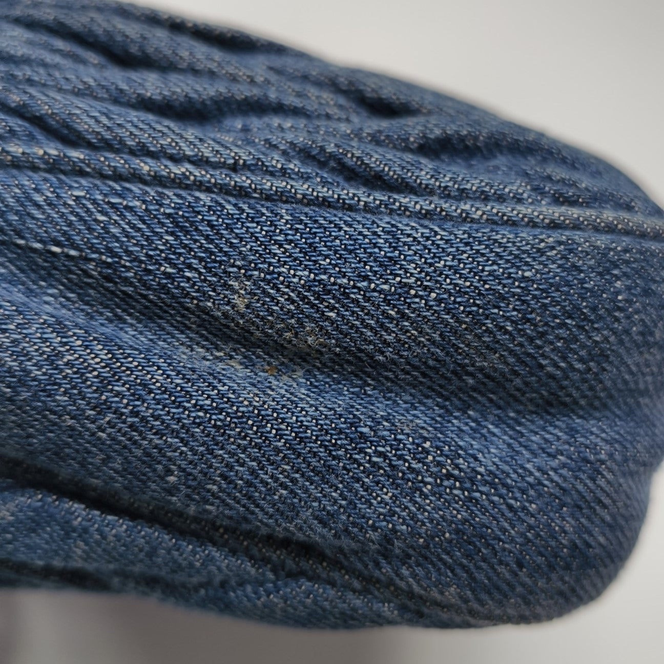 Quilted Denim Shoulder Bag Blue