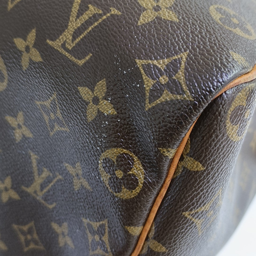 SPEEDY 35 Monogram Coated Canvas Brown