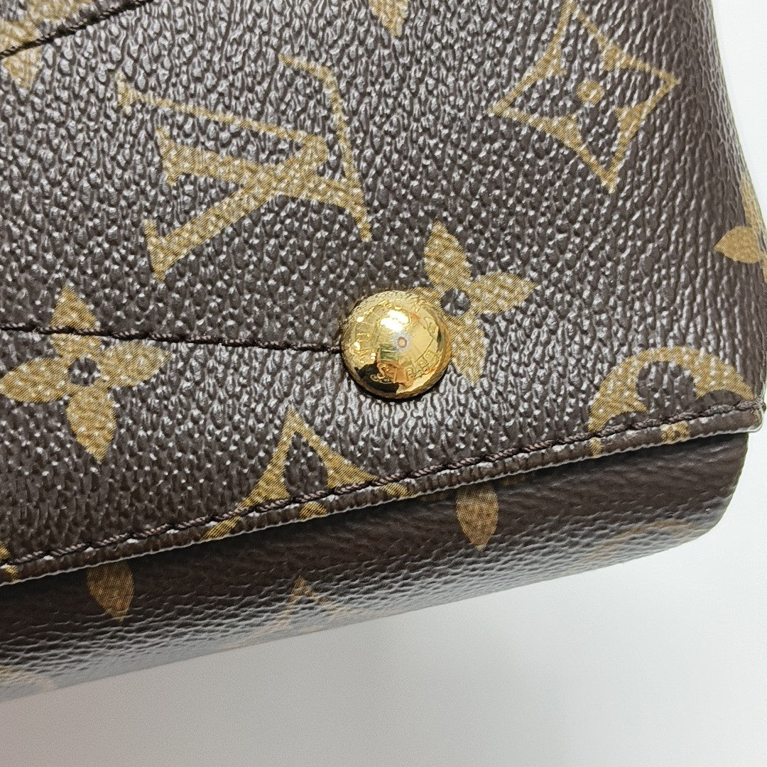 GEORGES BB Monogram Coated Canvas Brown