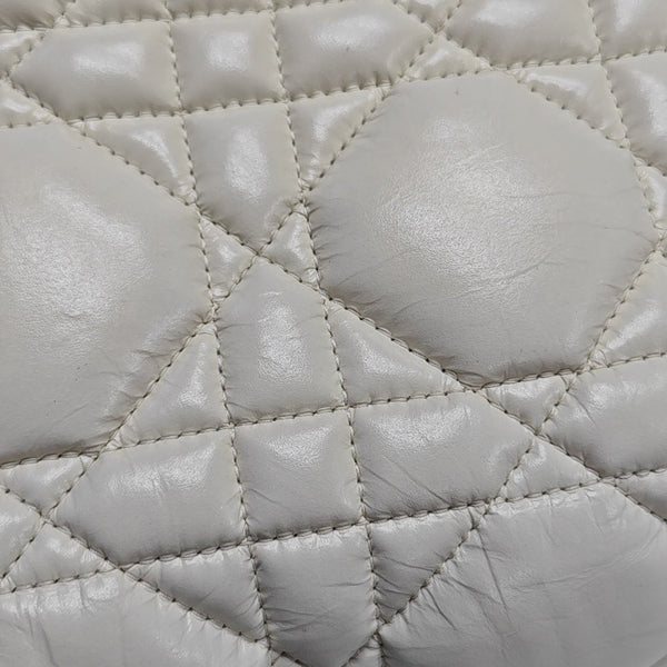 Authenticated pre-owned  Diorcamp Small Cannage Calfskin White - Shoulder Bag at Looply