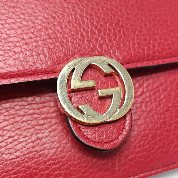 Calfskin Shoulder Bag Red