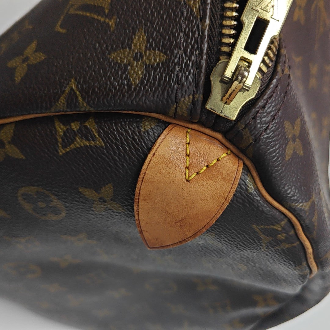 SAC SOUPLE 55 Monogram Coated Canvas Brown