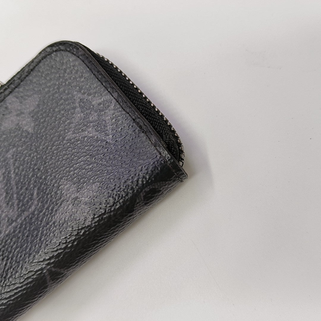 ZIPPY Monogram Coated Canvas Black Wallet