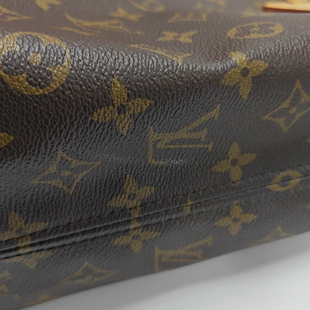 NEVERFULL MM Monogram Coated Canvas Brown