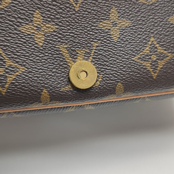 DIANE Monogram Coated Canvas Brown