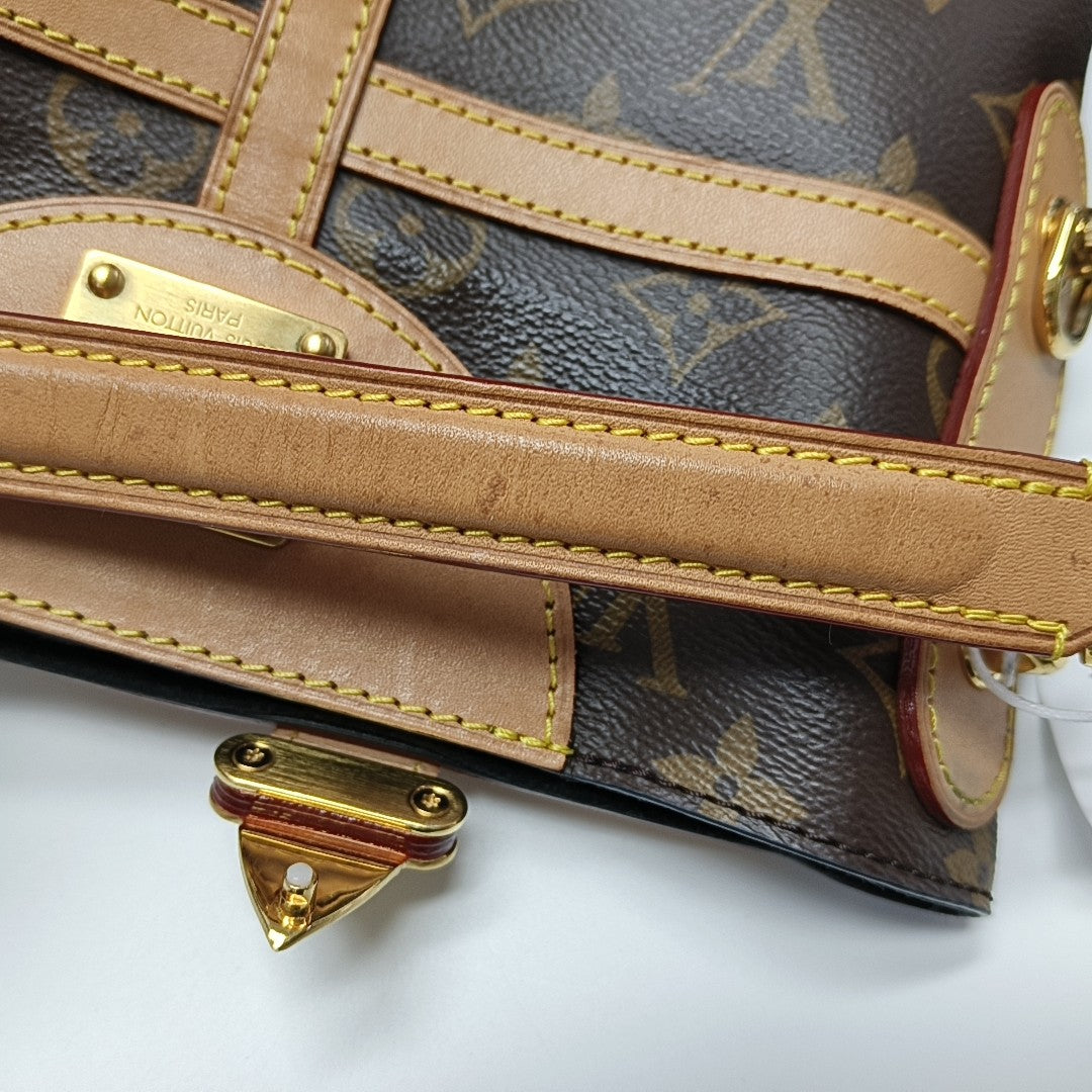 DUFFLE Monogram Coated Canvas Brown