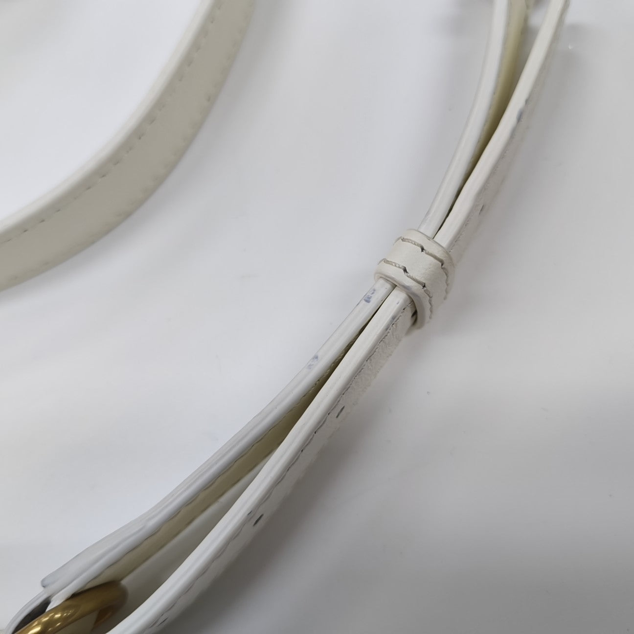 Quilted Calfskin Shoulder Bag Mini White