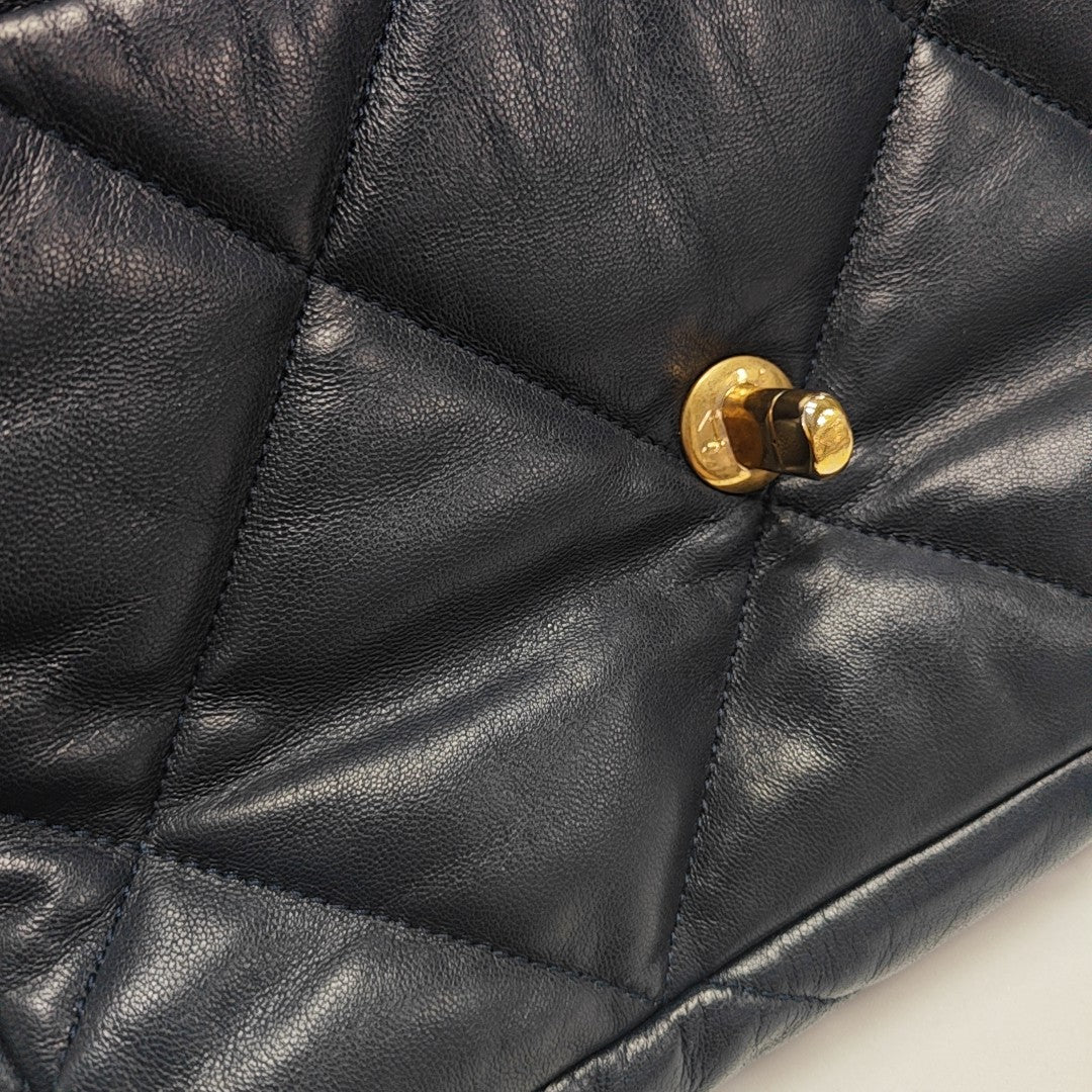 CHANEL 19 Small Quilted Lambskin Blue