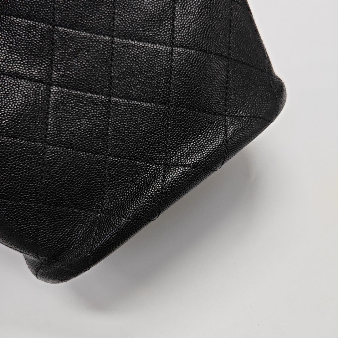 DRAWSTRING Quilted Calfskin Black