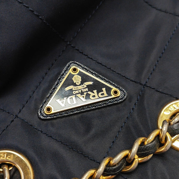 Nylon Shoulder Bag Blue