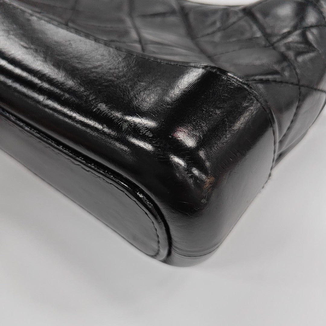 GABRIELLE Small Quilted Calfskin Black