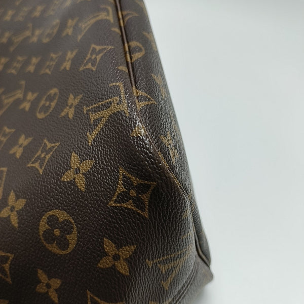 NEVERFULL MM Monogram Coated Canvas Brown