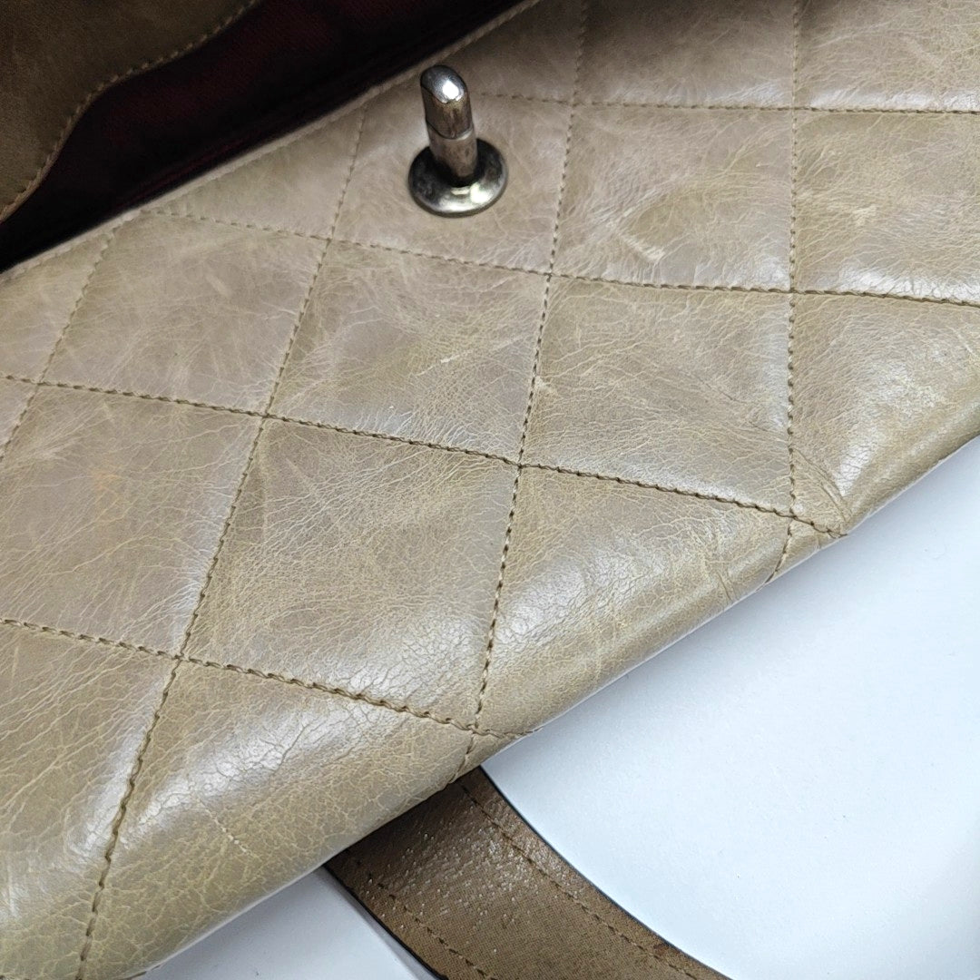Quilted Calfskin Brown