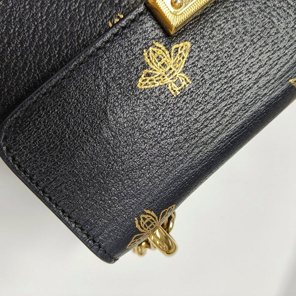 Padlock Small Calfskin Black