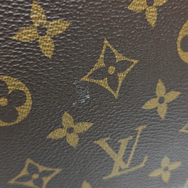 ALL IN BB Monogram Coated Canvas Brown